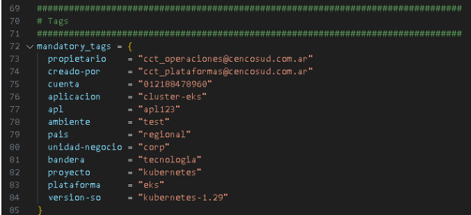 Política de Etiquetado
